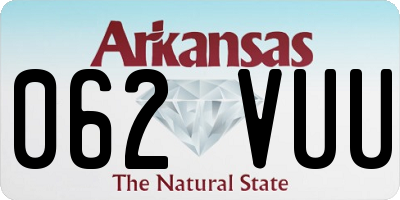 AR license plate 062VUU
