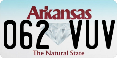 AR license plate 062VUV