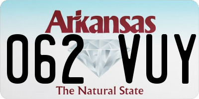 AR license plate 062VUY