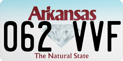 AR license plate 062VVF
