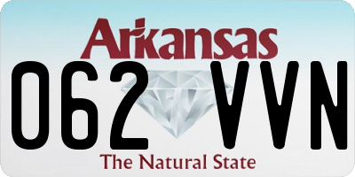 AR license plate 062VVN