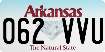 AR license plate 062VVU