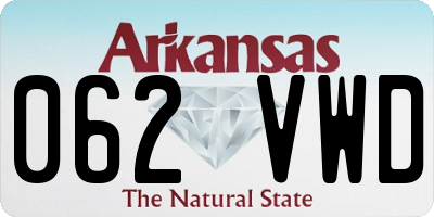 AR license plate 062VWD