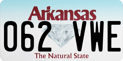 AR license plate 062VWE