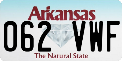 AR license plate 062VWF