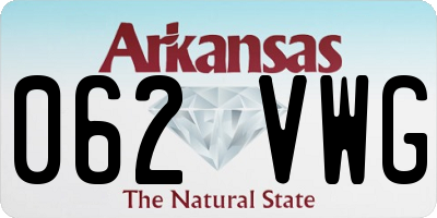 AR license plate 062VWG