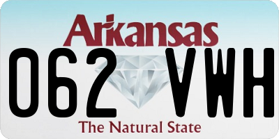 AR license plate 062VWH