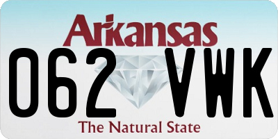AR license plate 062VWK