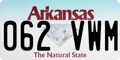 AR license plate 062VWM