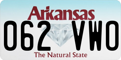 AR license plate 062VWO