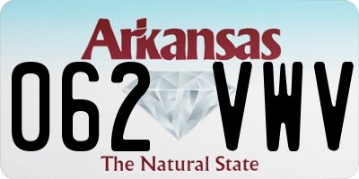 AR license plate 062VWV