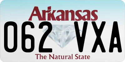 AR license plate 062VXA