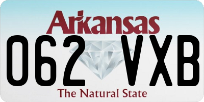 AR license plate 062VXB