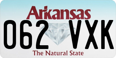 AR license plate 062VXK