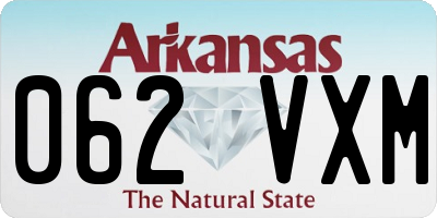 AR license plate 062VXM