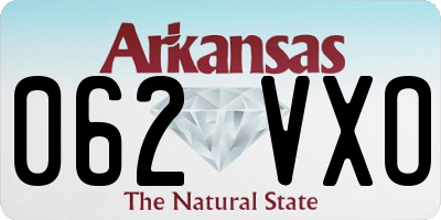 AR license plate 062VXO