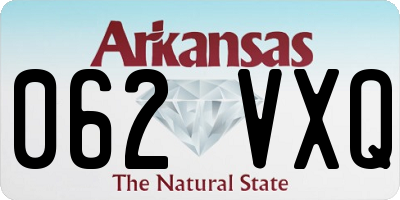 AR license plate 062VXQ