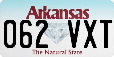 AR license plate 062VXT