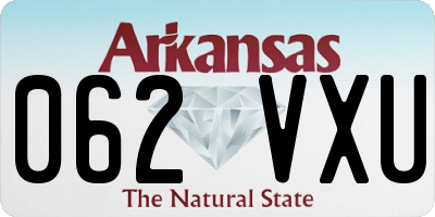 AR license plate 062VXU