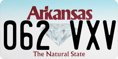 AR license plate 062VXV