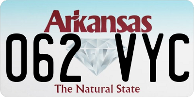 AR license plate 062VYC
