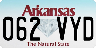 AR license plate 062VYD