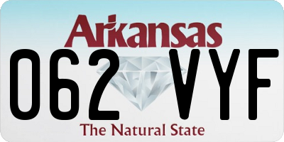 AR license plate 062VYF