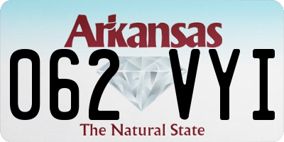 AR license plate 062VYI