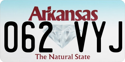 AR license plate 062VYJ