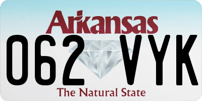 AR license plate 062VYK
