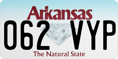 AR license plate 062VYP