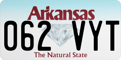 AR license plate 062VYT