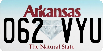 AR license plate 062VYU