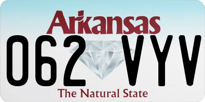 AR license plate 062VYV