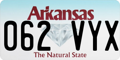 AR license plate 062VYX