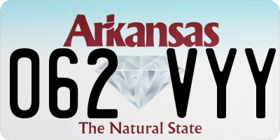 AR license plate 062VYY
