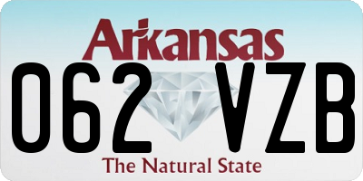 AR license plate 062VZB