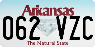 AR license plate 062VZC