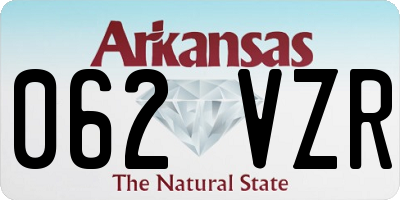 AR license plate 062VZR