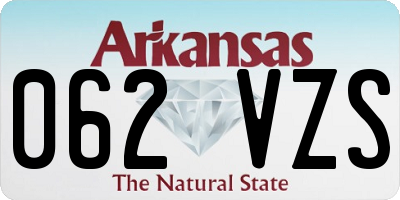 AR license plate 062VZS