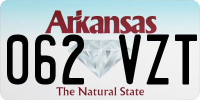 AR license plate 062VZT