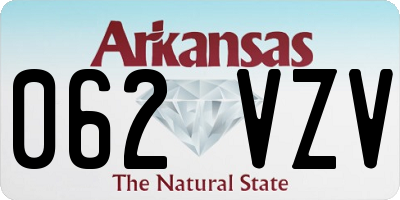 AR license plate 062VZV