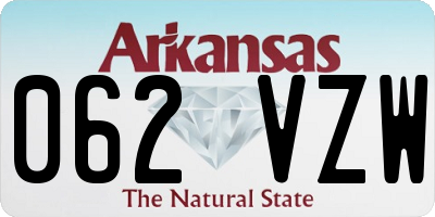 AR license plate 062VZW