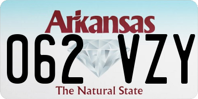 AR license plate 062VZY