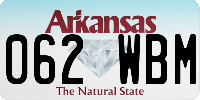 AR license plate 062WBM