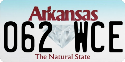 AR license plate 062WCE