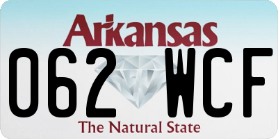 AR license plate 062WCF