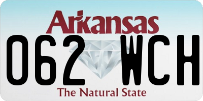 AR license plate 062WCH