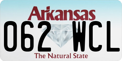 AR license plate 062WCL