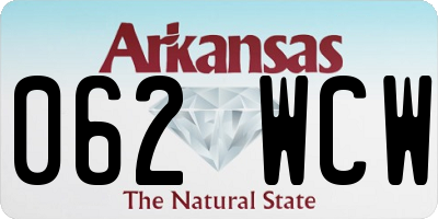 AR license plate 062WCW